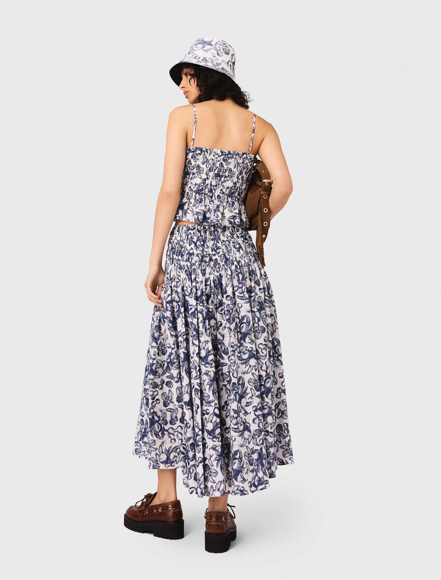 Langer bedruckter Rock