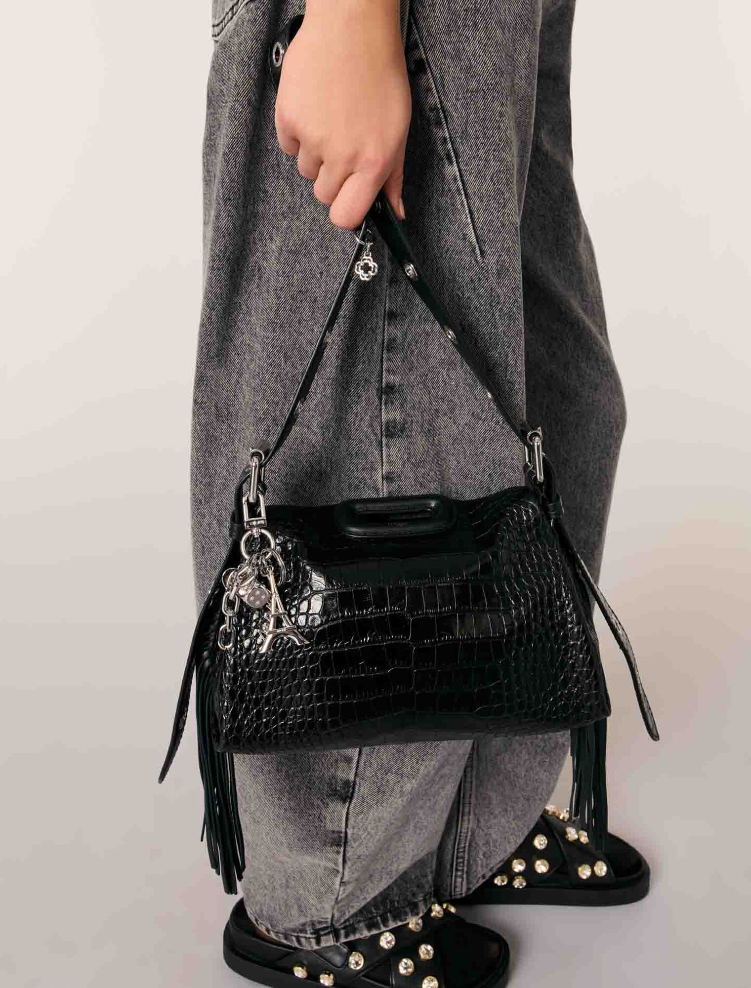 Tasche Miss M Mini, geprägtes Leder