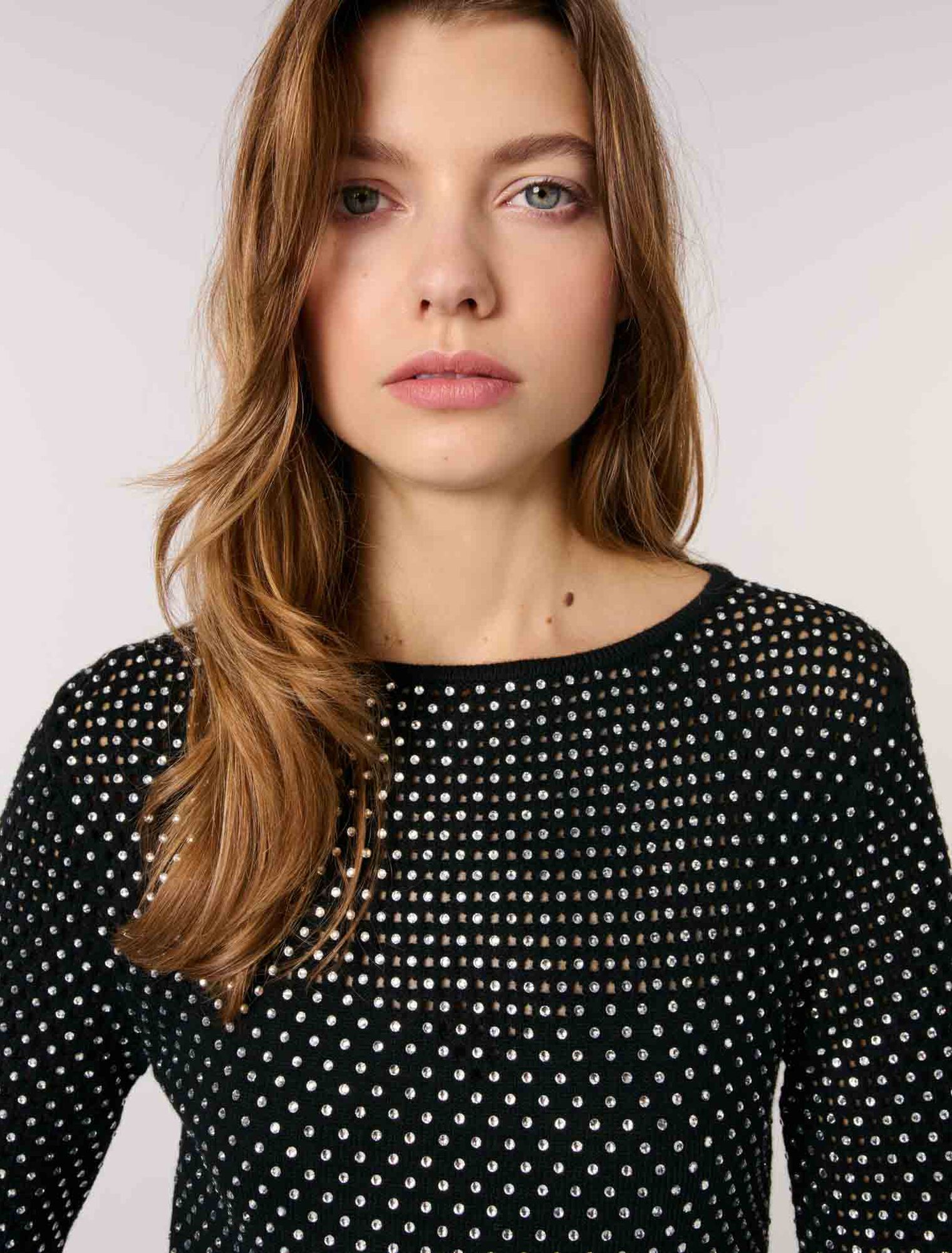 Langes Strass-Kleid