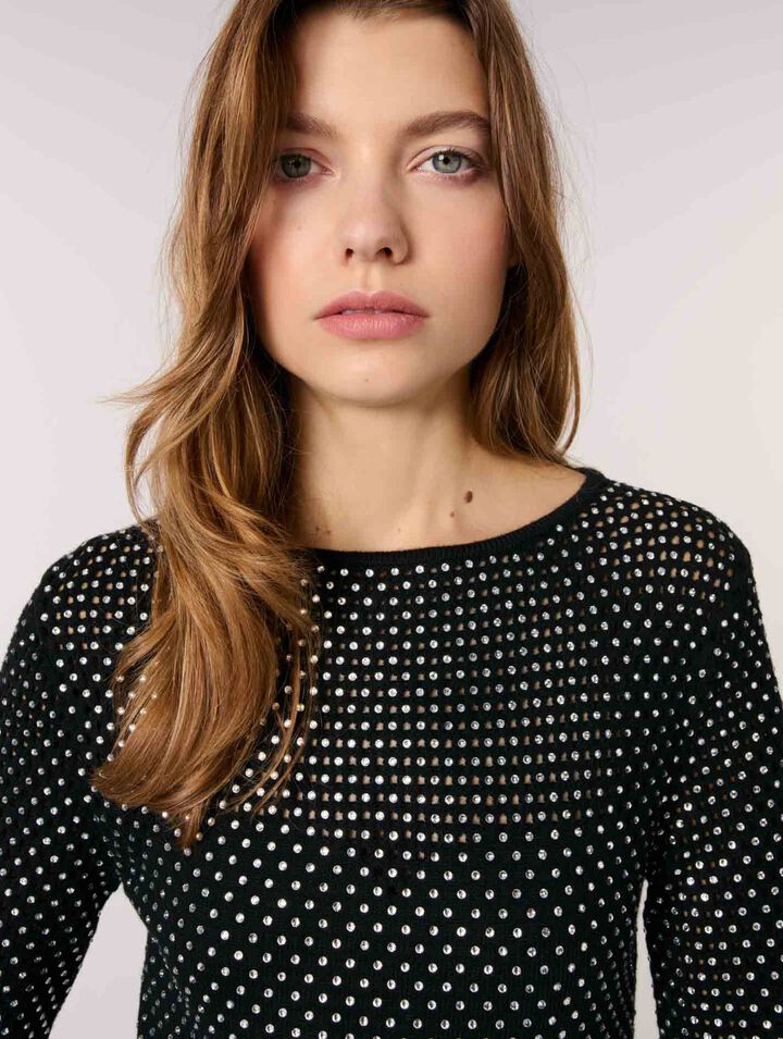 Langes Strass-Kleid