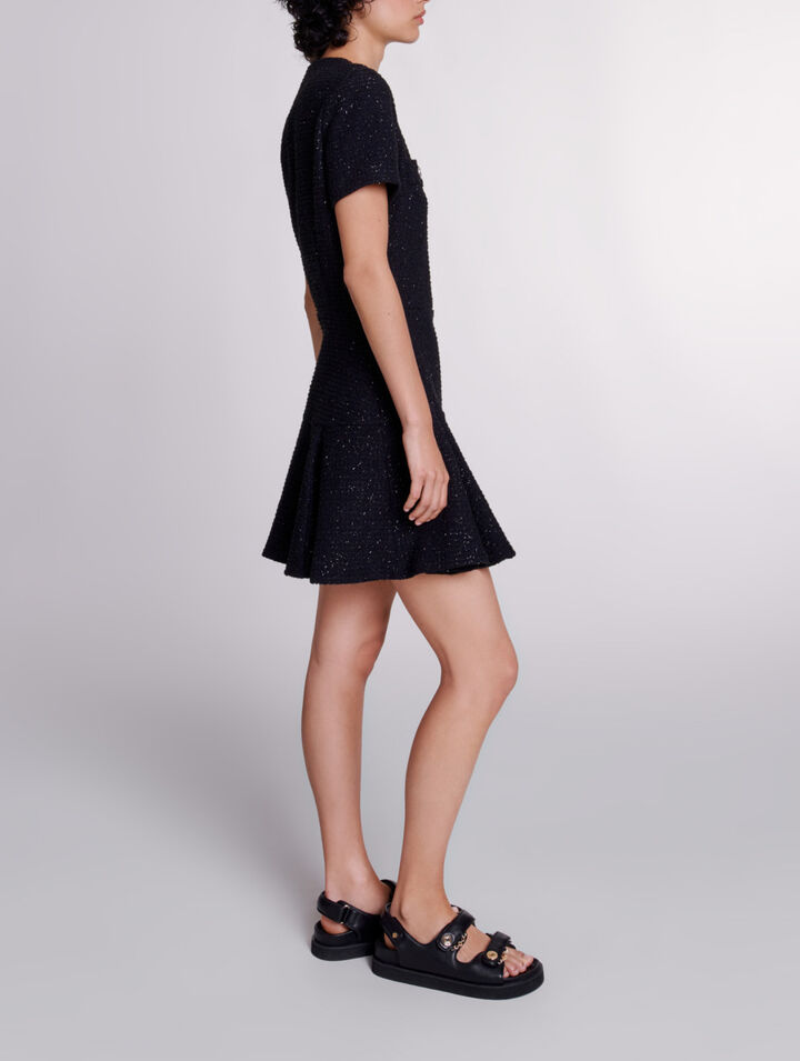 Kurzes Kleid aus Tweed