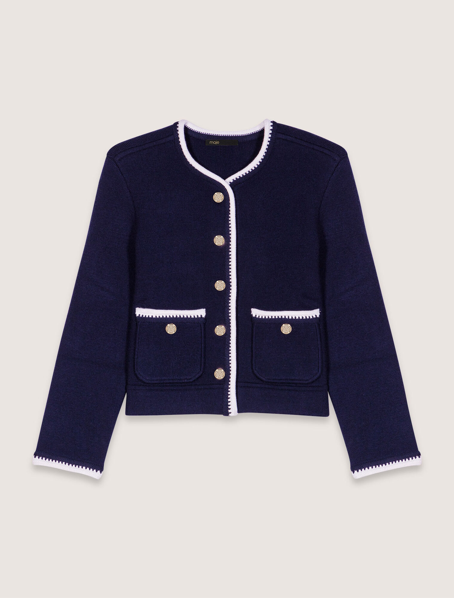 Cardigan aus Wollmischgewebe