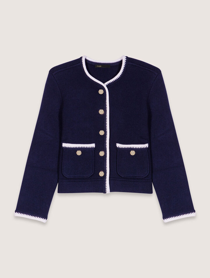 Cardigan aus Wollmischgewebe 