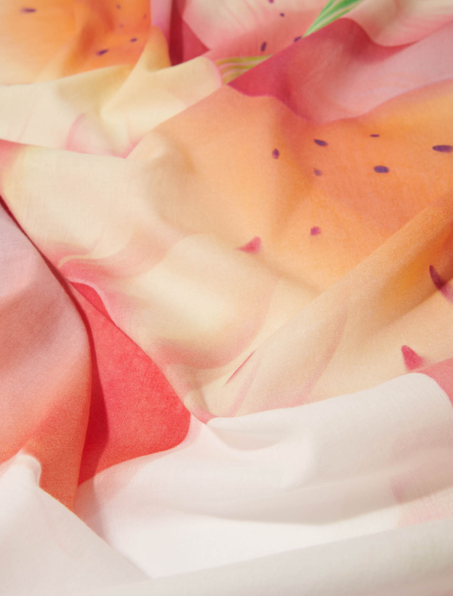 Pareo aus Baumwolle mit Blumenprint