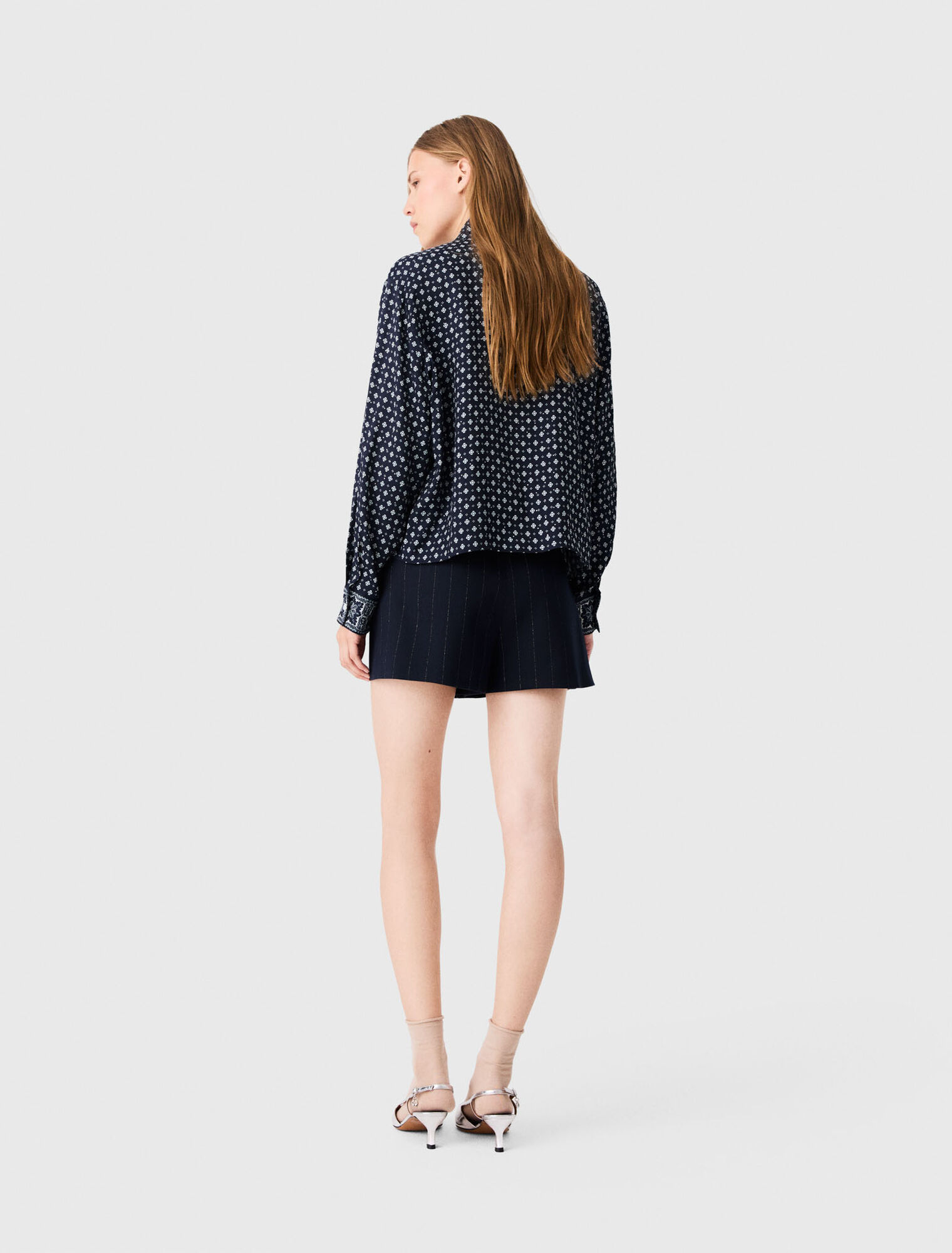 Chemise imprim&eacute;e et strass&eacute;e