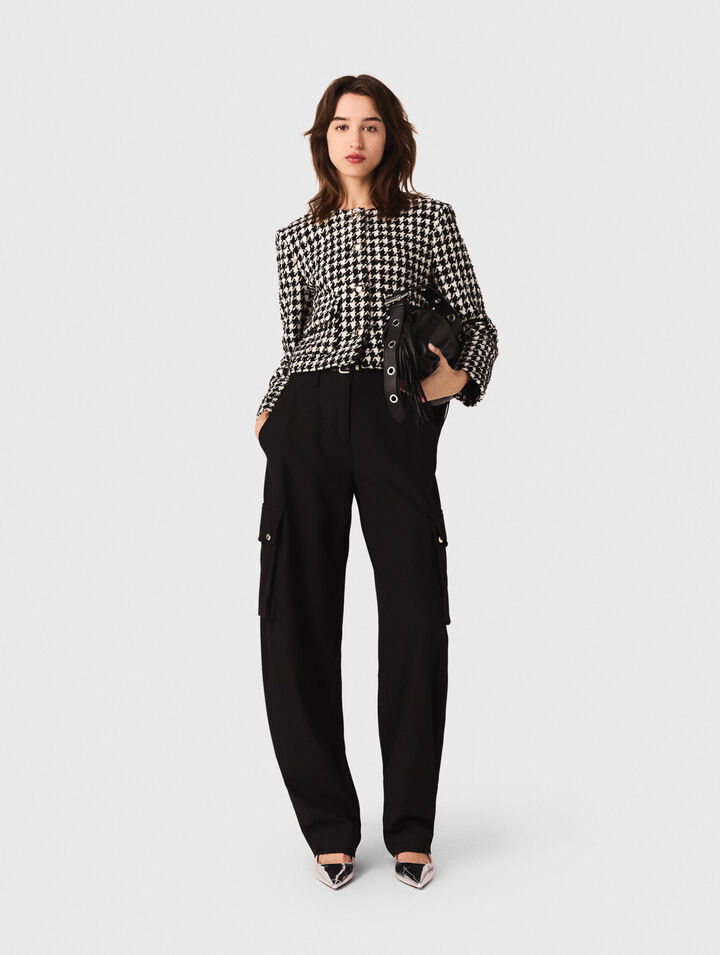 Kurze Tweedjacke