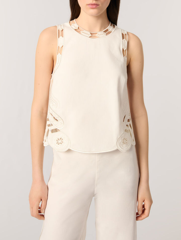 Besticktes Tanktop