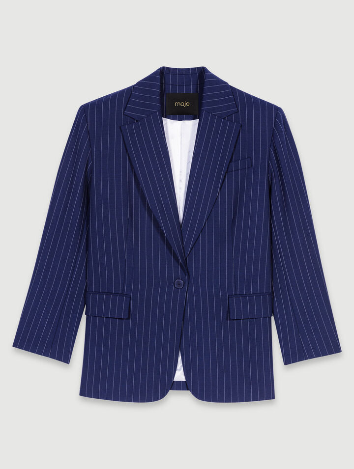 Gestreifter Blazer
