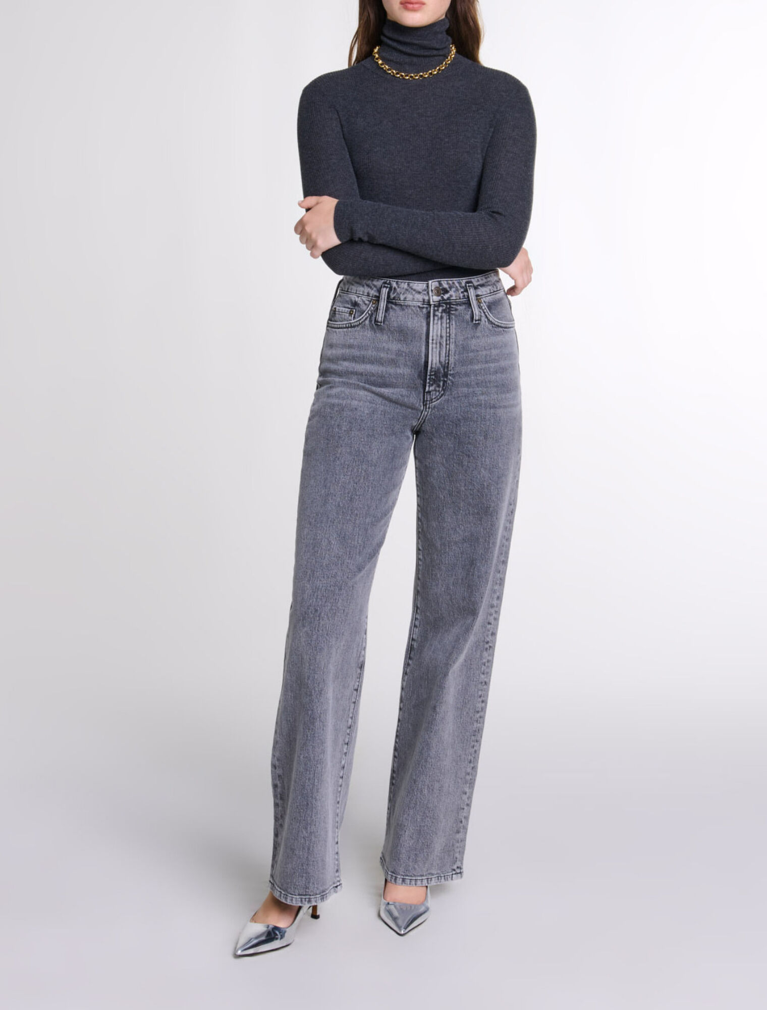 Pullover aus Wolle und Seide