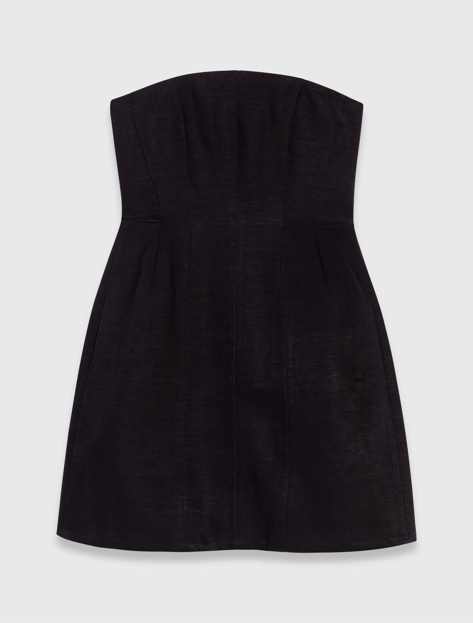 Kurzes Bustierkleid aus Leinen