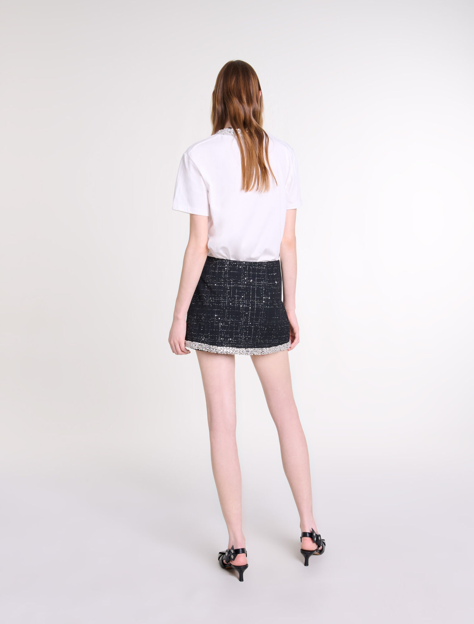 Shorts-Rock mit Pailletten