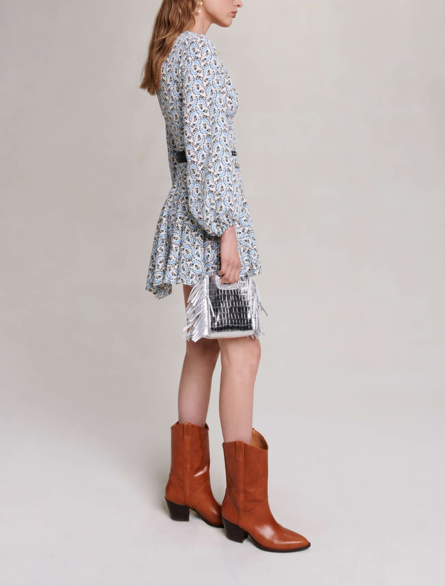 Kurzes Crêpe-Kleid
