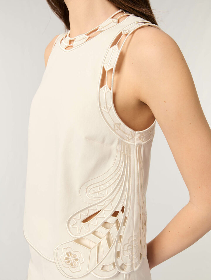 Besticktes Tanktop
