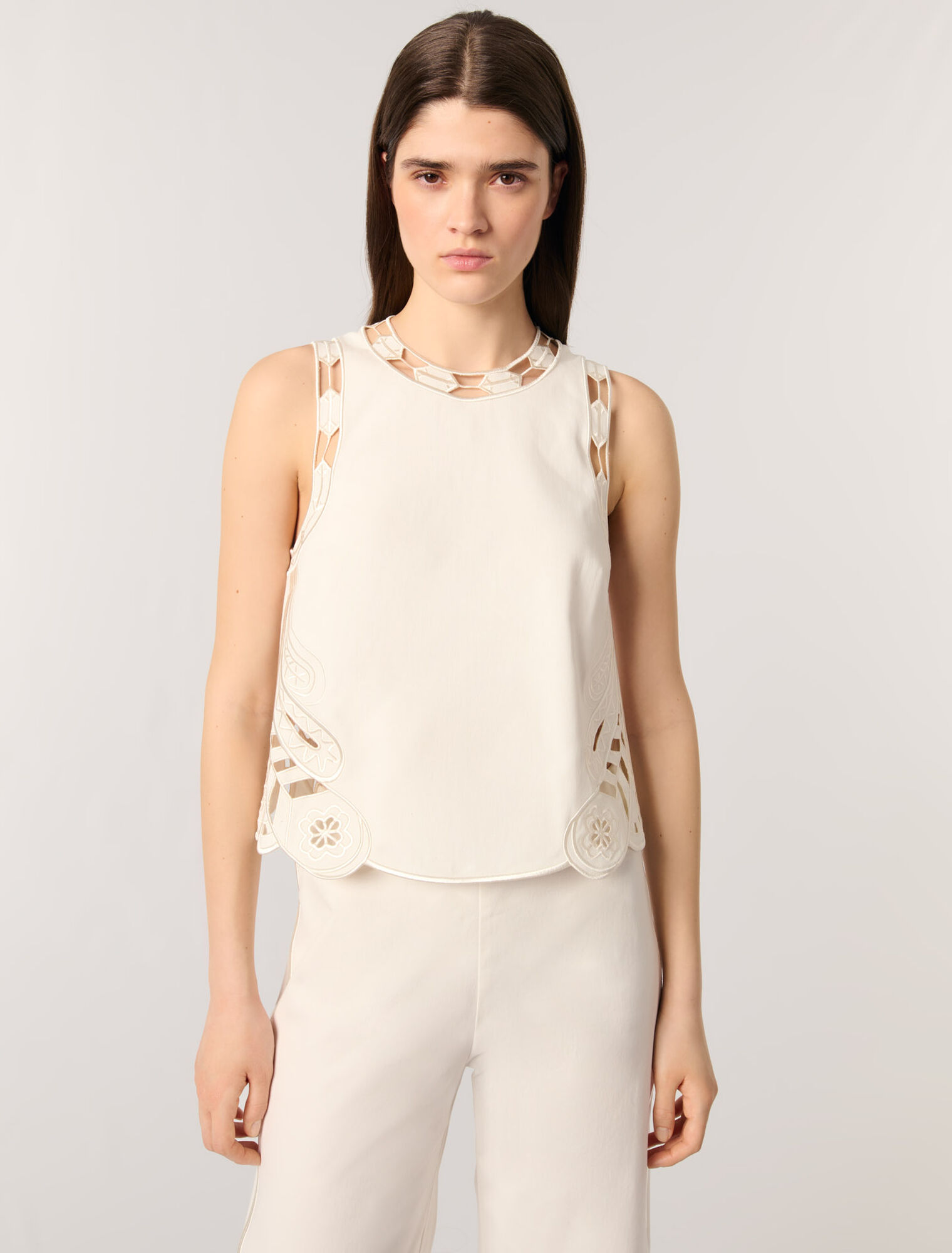 Besticktes Tanktop