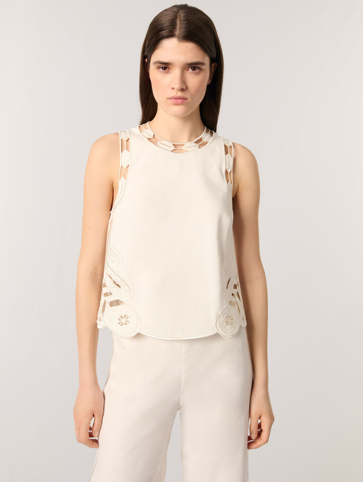Besticktes Tanktop