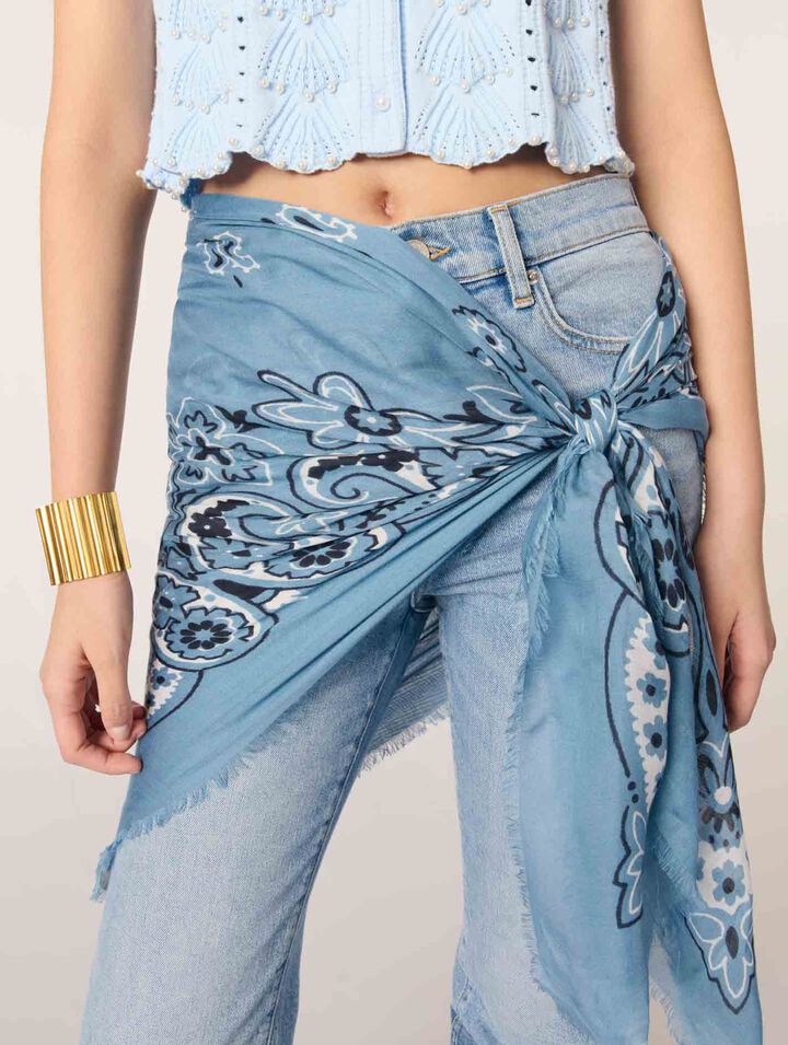 Schal mit Bandana-Print