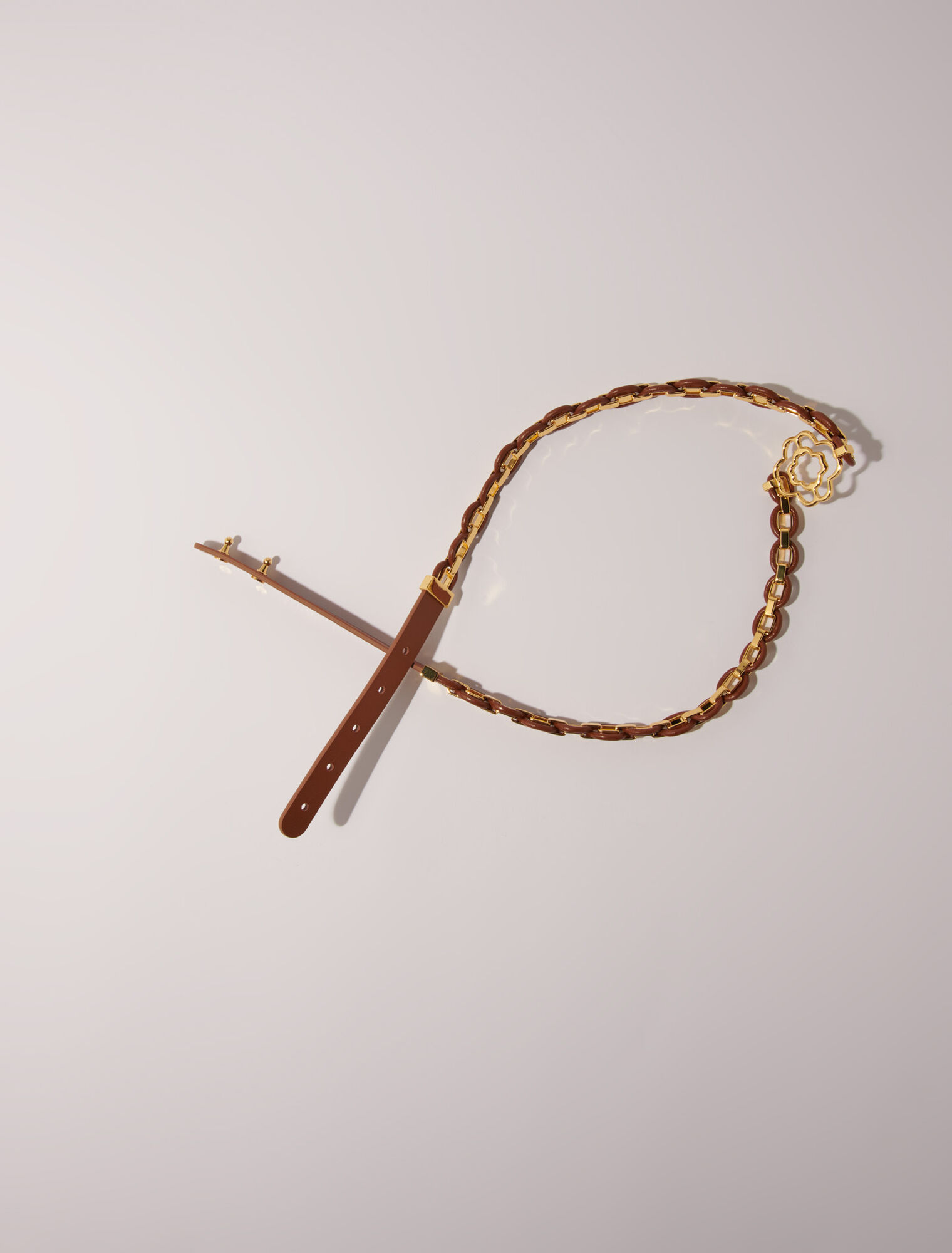 Ledergürtel mit Kettengliedern