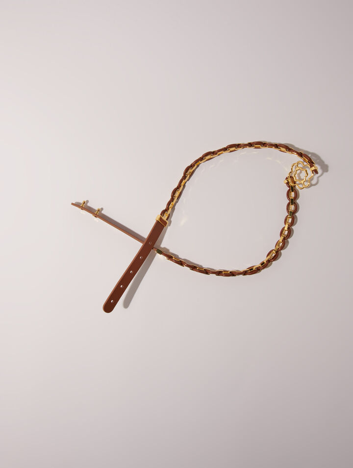 Ledergürtel mit Kettengliedern