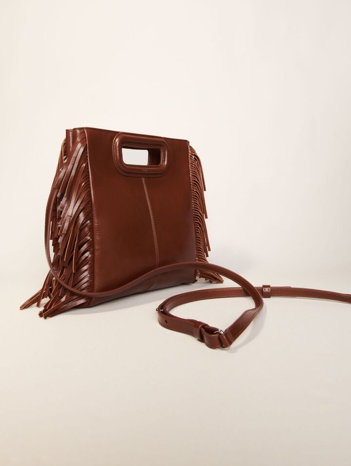Tasche M aus Craqulé-Leder