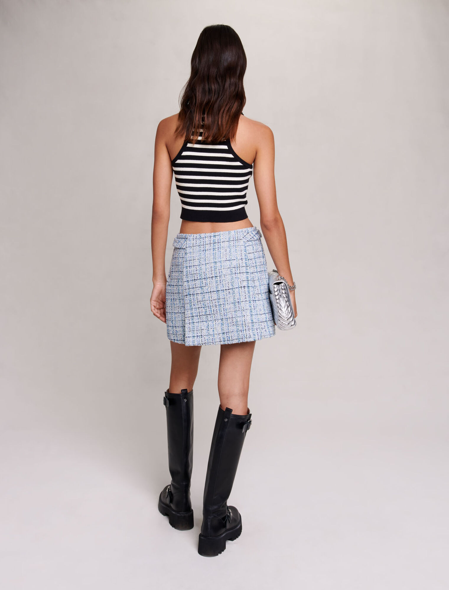 Kurzes gestreiftes Top