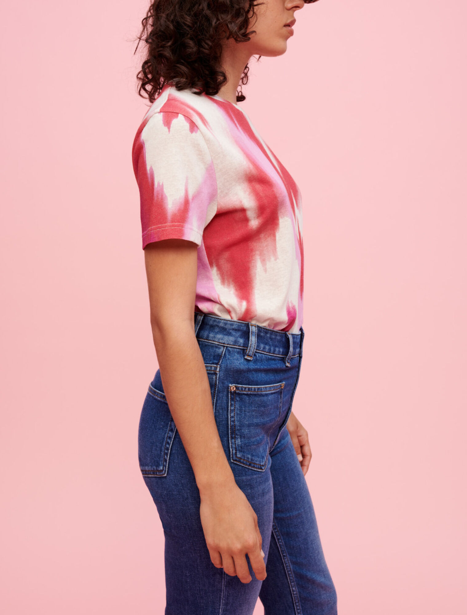 Tie and Dye T-Shirt fuchsia