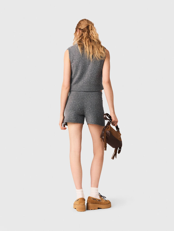 Stricktop mit Strass