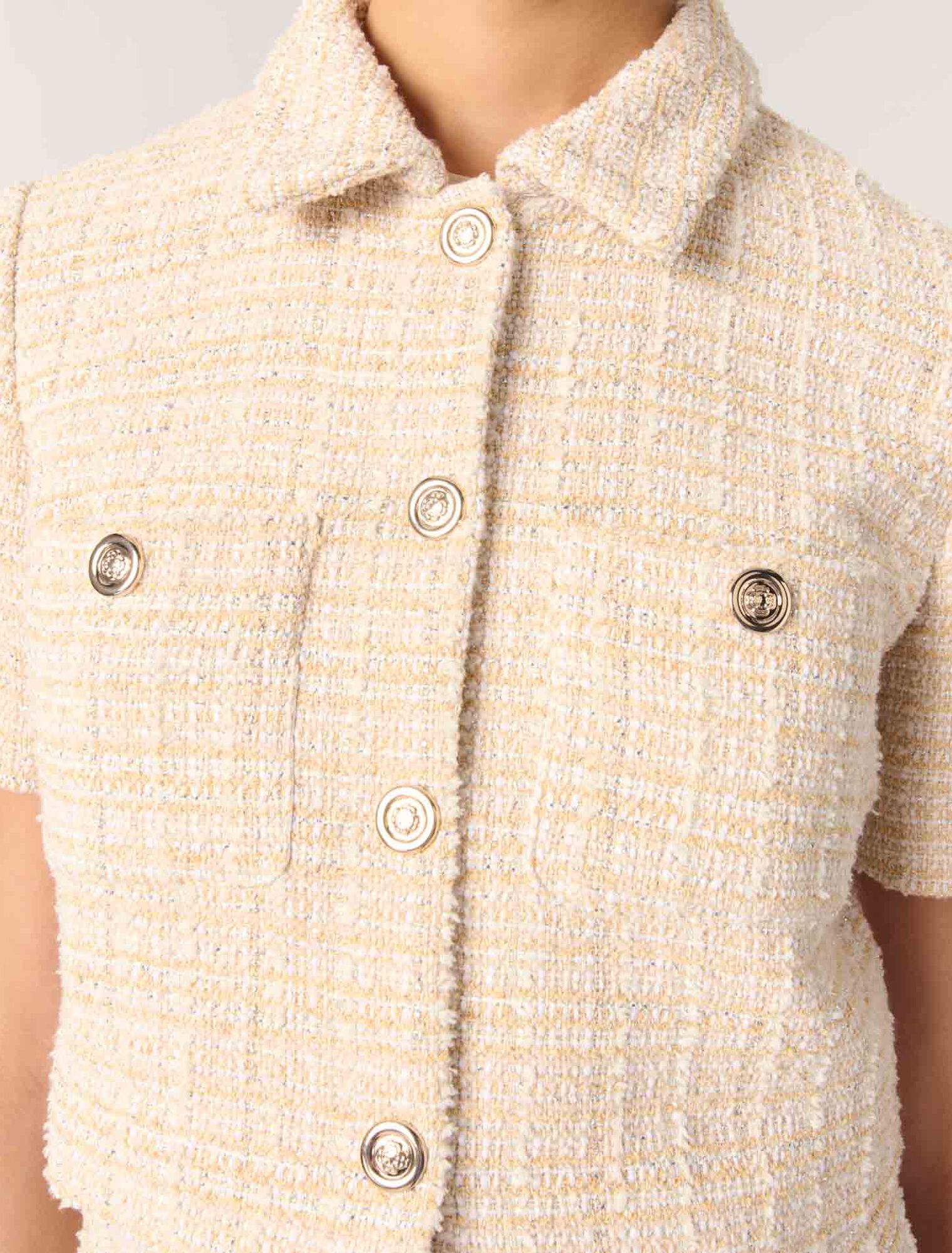 Kurze Tweedjacke
