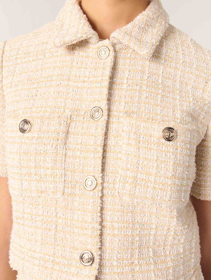 Kurze Tweedjacke