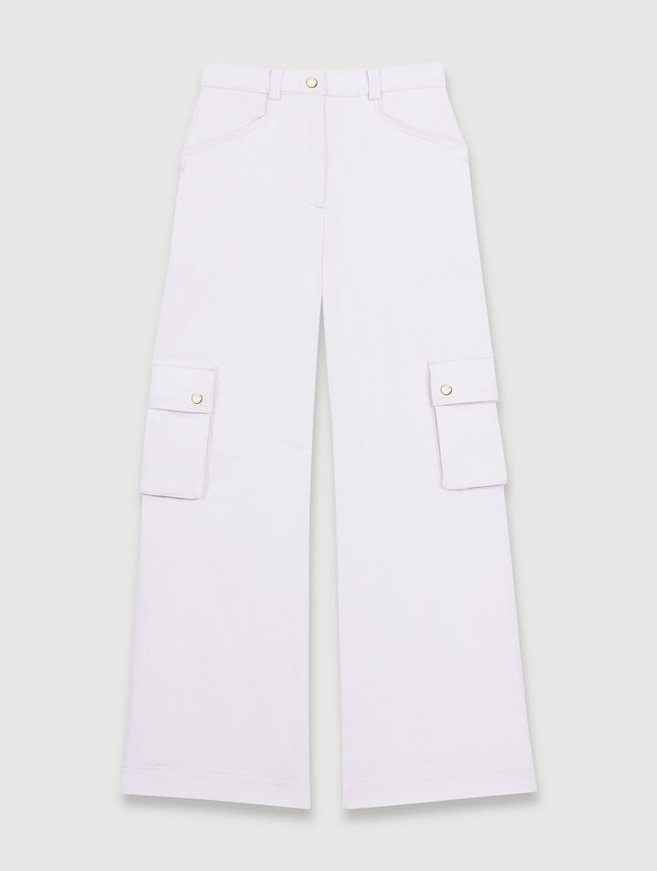 Cargohose aus Velours