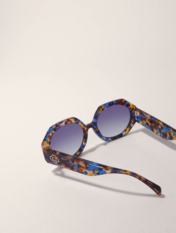 Runde Sonnenbrille aus Acetat