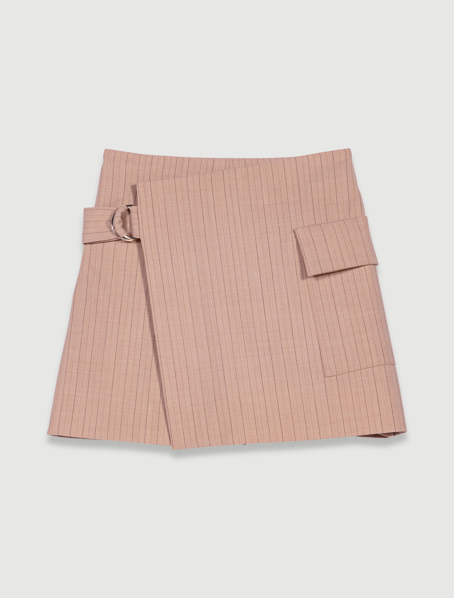Gestreifte Shorts Trompe-l'Oeil