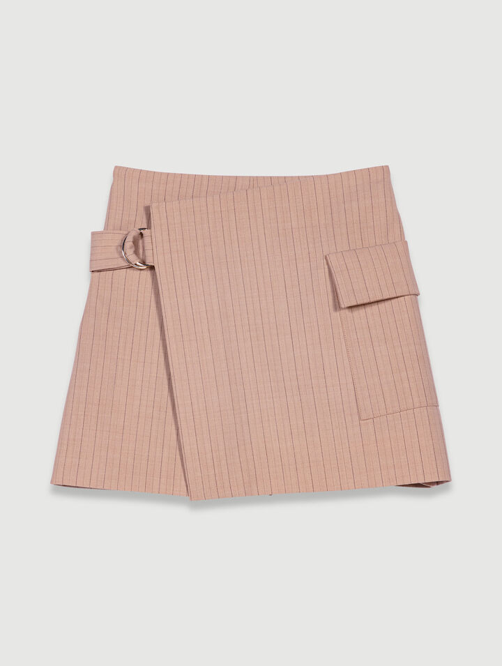 Gestreifte Shorts Trompe-l'Oeil
