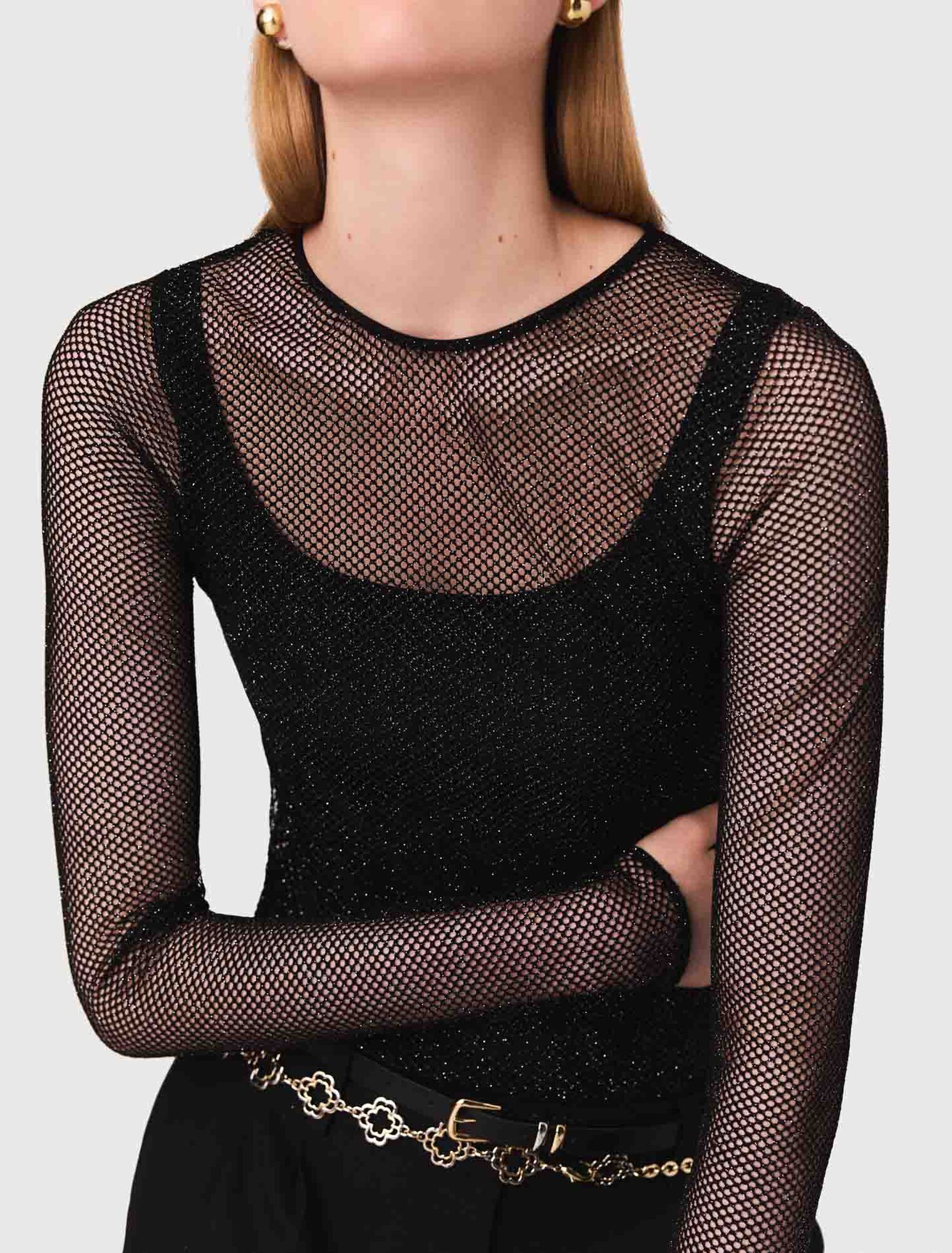 Strass-Top aus Jersey