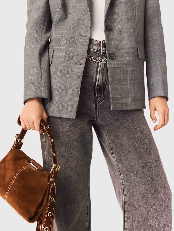 Tasche Miss M Mini, Stepp-Wildleder