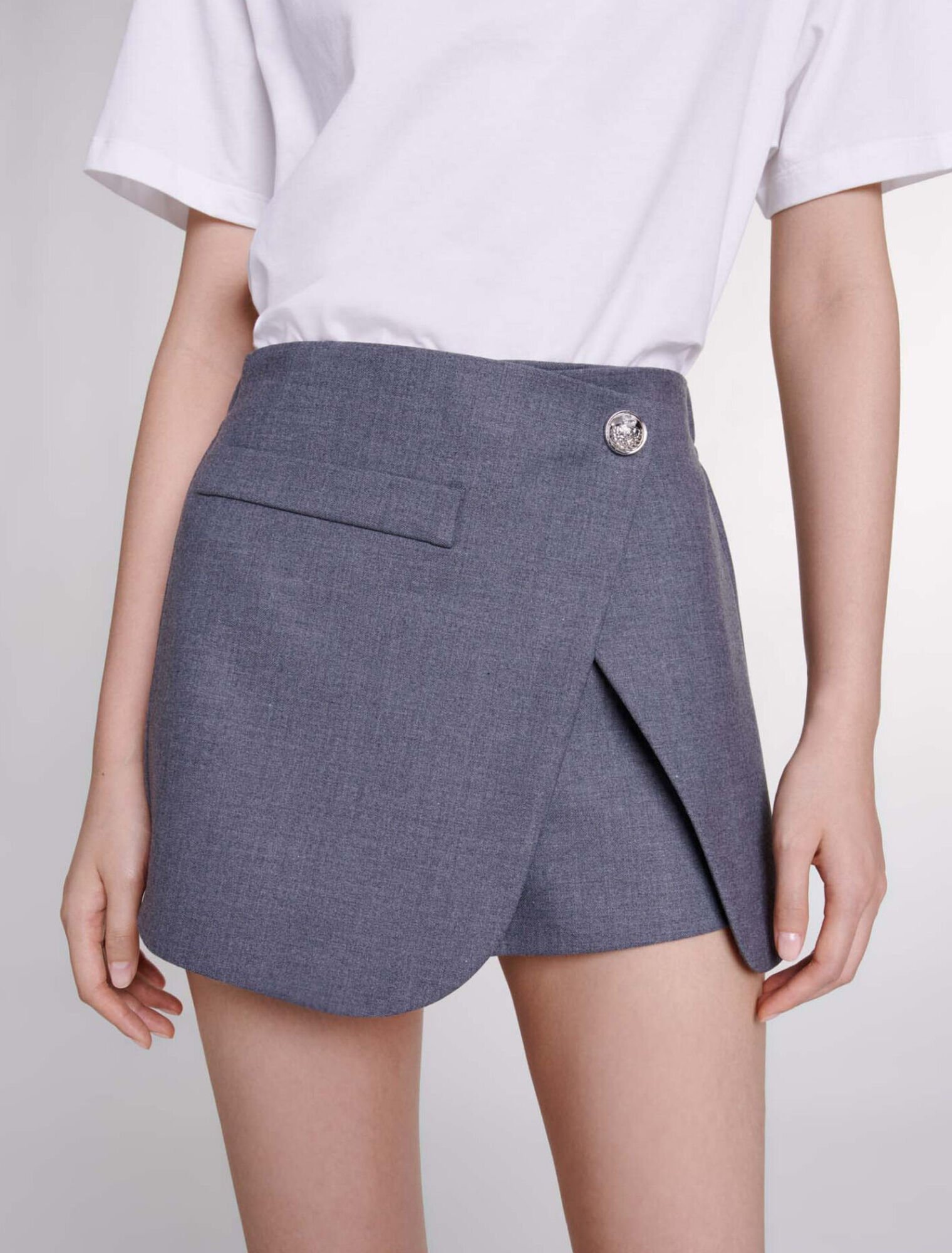Kurzer Wickel-Hosen-Rock