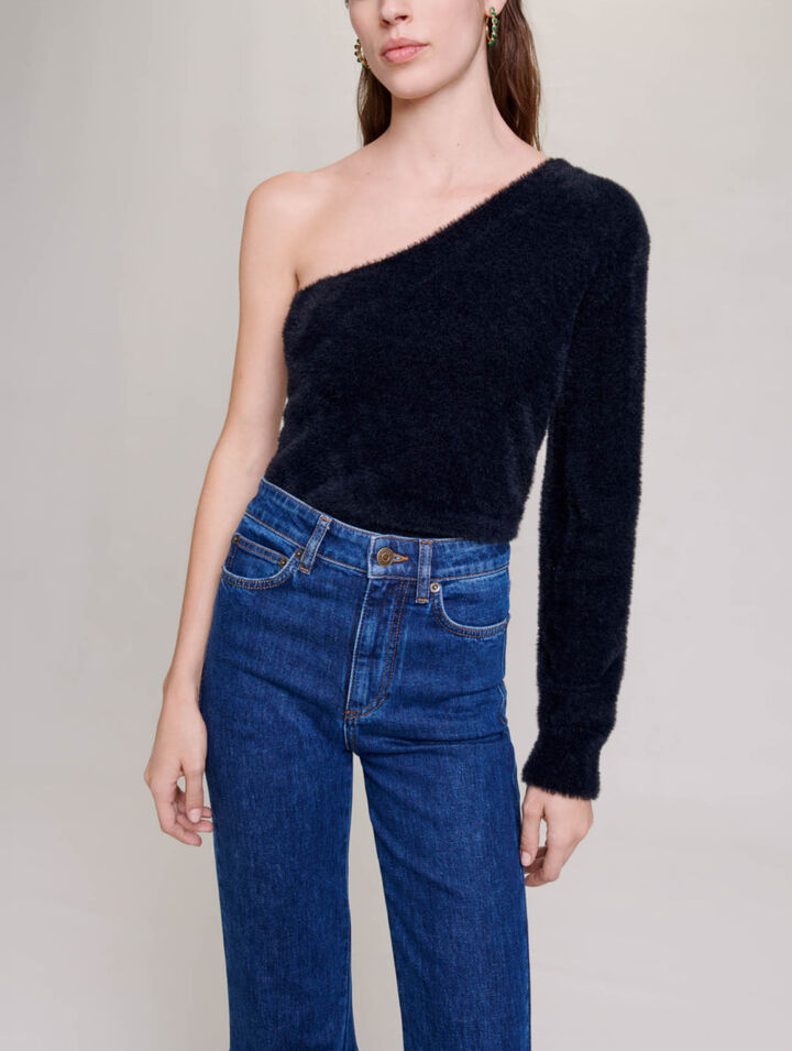 Asymmetrischer Pullover