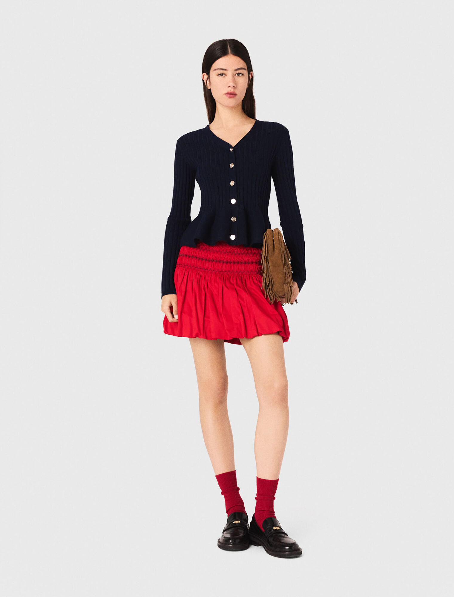 Cardigan mit Schößchen