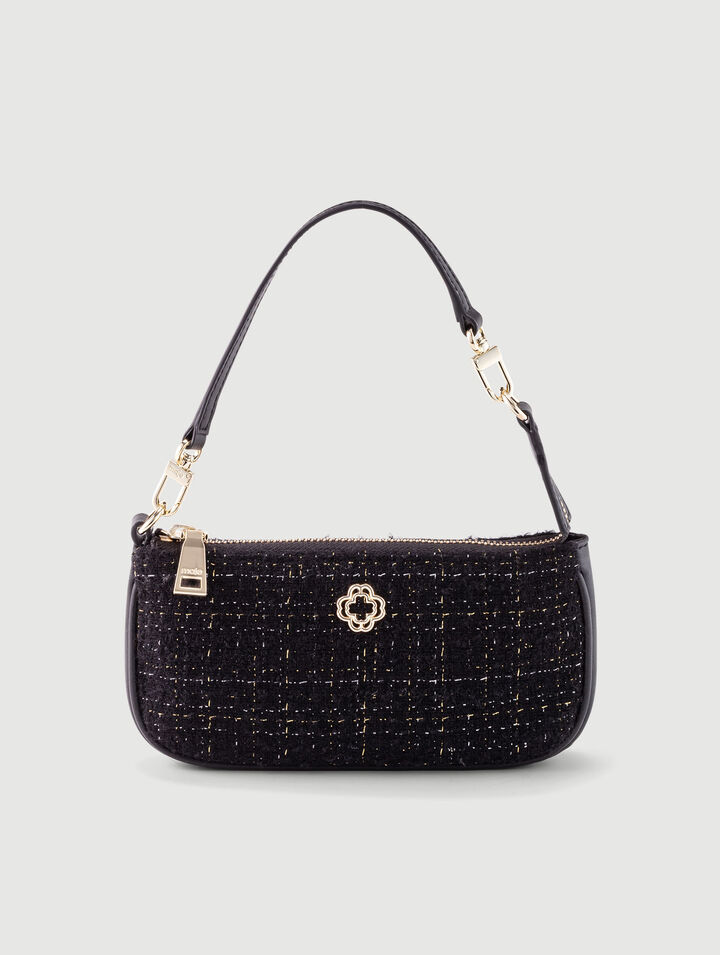 Kleine Tweed-Clutch