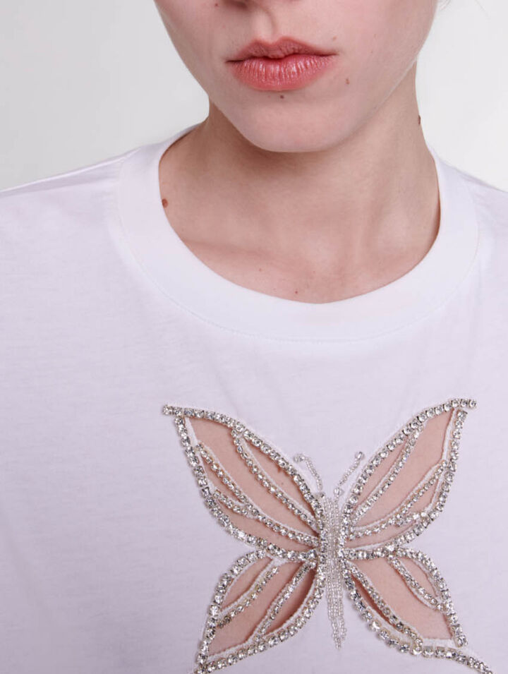 T-Shirt mit Strass