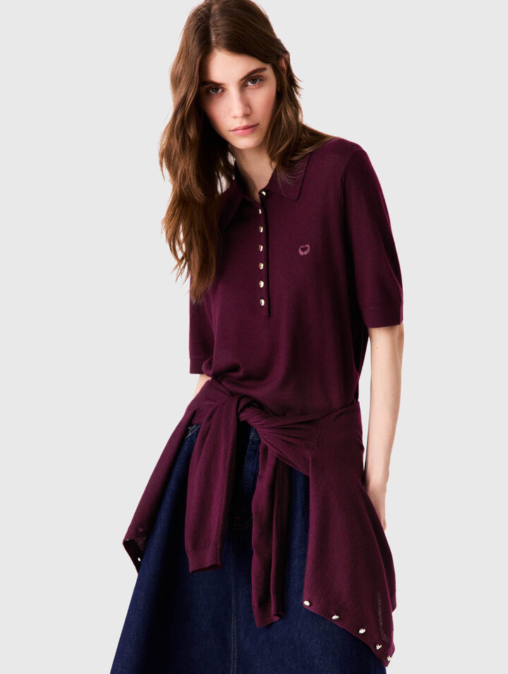 Pullover mit Polokragen