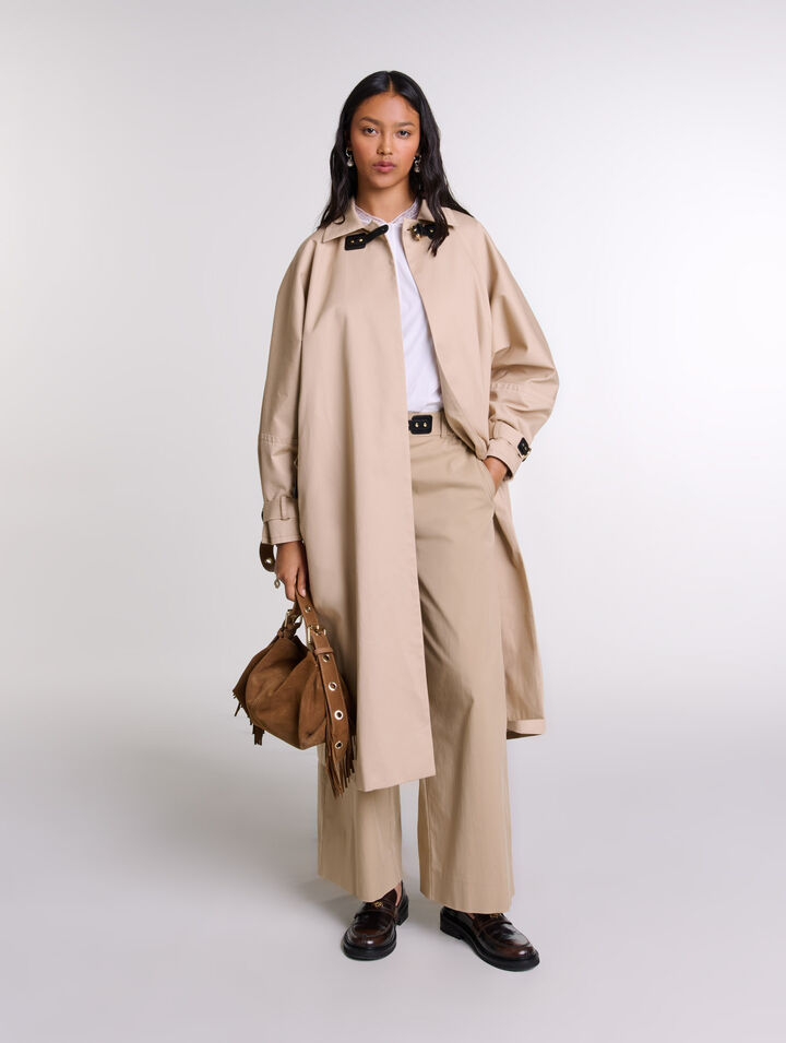 Langer Trenchcoat