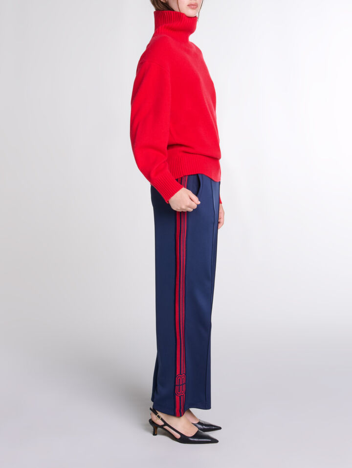 Kaschmirpullover mit Stehkragen