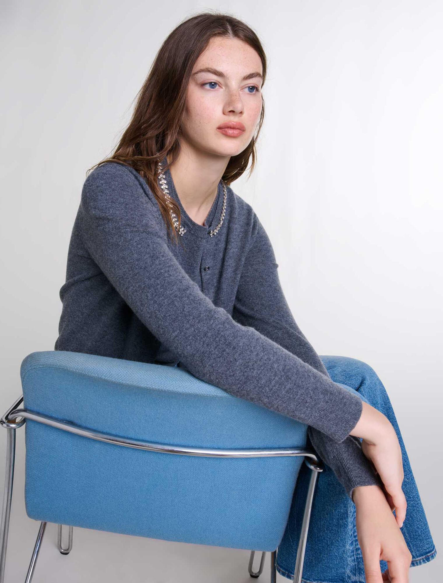 2-in-1 Cardigan aus Kaschmir