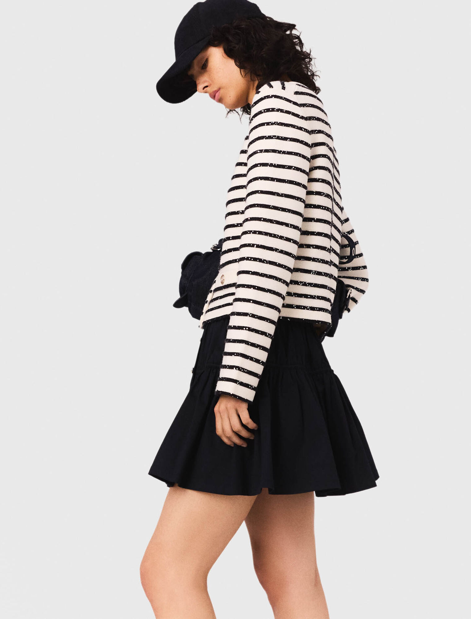Cardigan aus Wolle mit Druckknöpfen