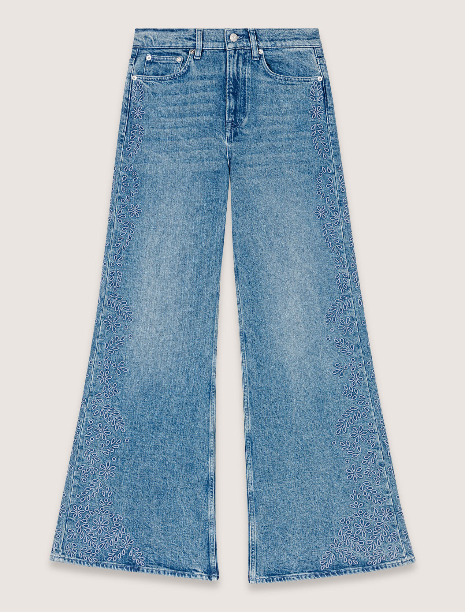 Bestickte Jeans