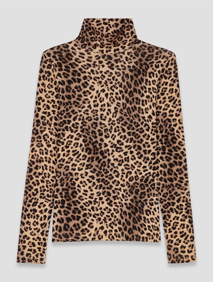 T-Shirt mit Leopardenprint