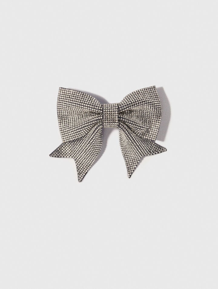 Haarspange Strass-Schleife
