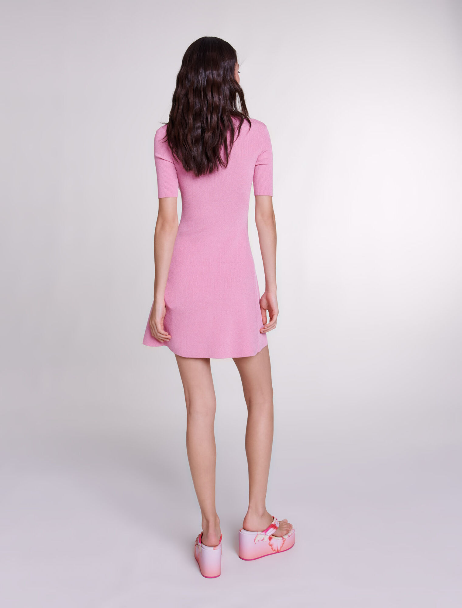 Jerseykleid aus glitzerndem