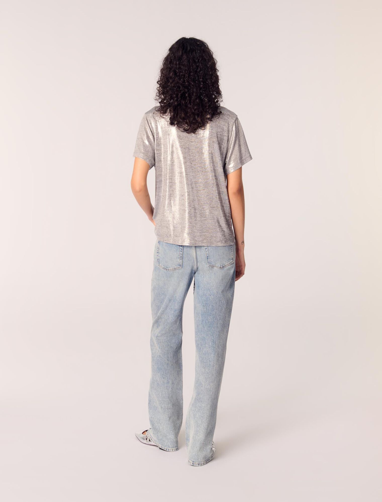 T-Shirt aus Lamé