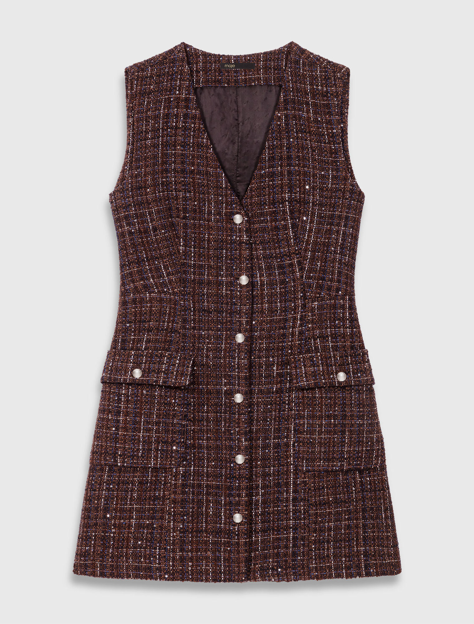 Kurzes Kleid aus Tweed